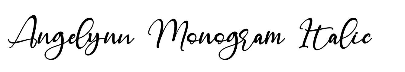 Angelynn Monogram Italic